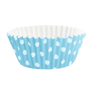 Papilotki do muffinek niebieskie w kropki 100szt.