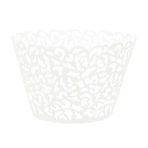 Papilotki do muffinek Koronka białe 10szt.