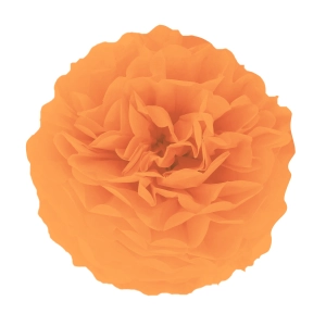 Pompon bibułowy pomarańczowy 15cm