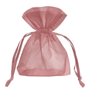 Woreczki z organzy rose gold małe 10 szt.