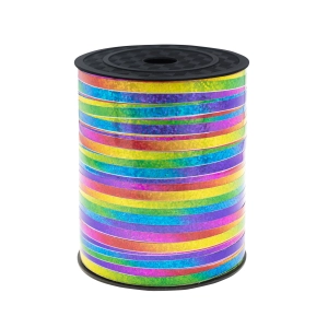 Wstążka plastikowa holograficzna multikolor 225m
