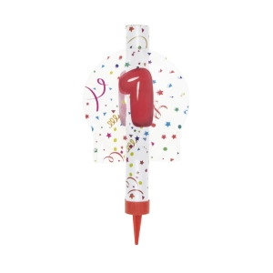 Fontanna tortowa 12cm z cyfrą 1