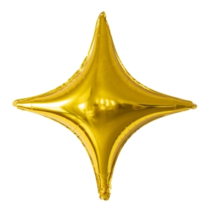 Balon foliowy Gwiazdka złoty 66x68cm