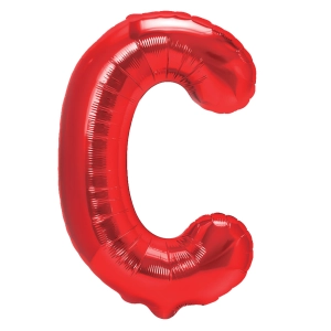 Balon foliowy litera C czerwony 40cm L