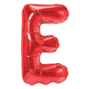 Balon foliowy litera E czerwony 40cm N