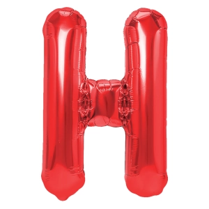 Balon foliowy litera H czerwony 40cm L