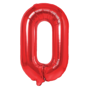 Balon foliowy litera O czerwony 40cm N