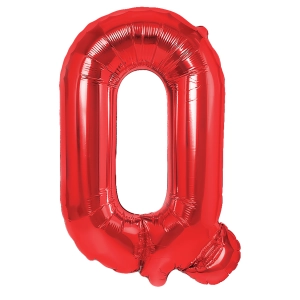 Balon foliowy litera Q czerwony 40cm L