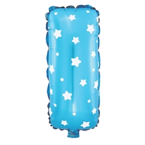 Balon foliowy Gwiazdki litera I niebieski 40cm N