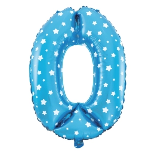 Balon foliowy Gwiazdki litera O niebieski 40cm N