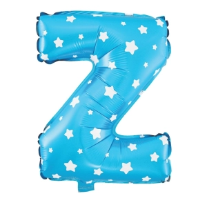 Balon foliowy Gwiazdki litera Z niebieski 40cm N
