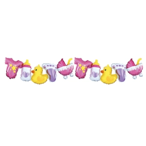 Girlanda balonowa Dla dziewczynki różowa 206x34cm N