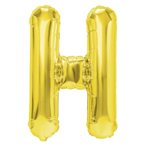 Balon foliowy litera H złoty 40cm N