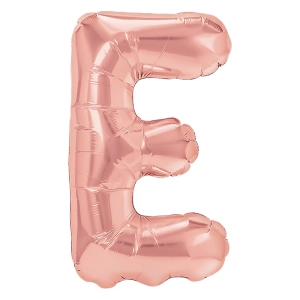 Balon foliowy litera E rose gold 40cm N