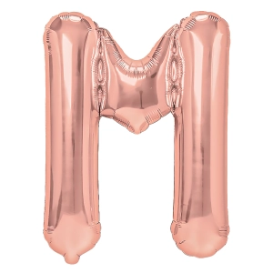 Balon foliowy litera M rose gold 40cm R
