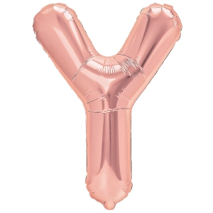 Balon foliowy litera Y rose gold 40cm L
