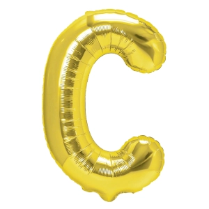 Balon foliowy litera C złoty 70cm L