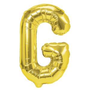 Balon foliowy litera G złoty 70cm L