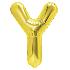 Balon foliowy litera Y złoty 70cm L