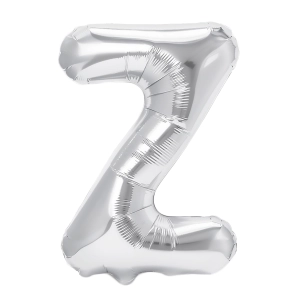 Balon foliowy litera Z srebrny 70cm L