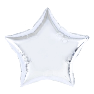 Balon foliowy Gwiazda srebrny 18cali N