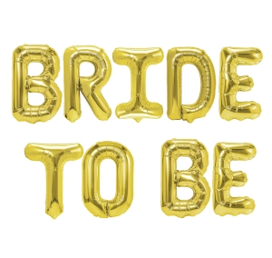 Balon foliowy napis Bride to be złoty N