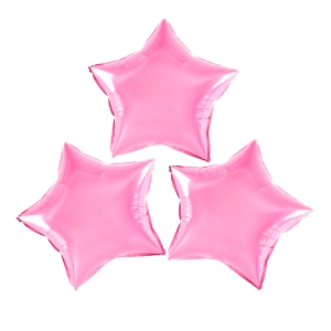 Balon foliowy Gwiazda jasnoróżowy 9cali 3szt. N