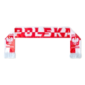 Szalik kibica Polska 14x145 cm 