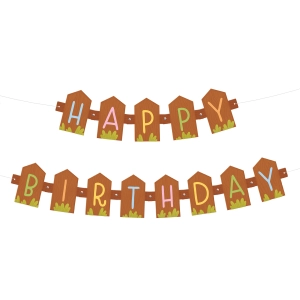 Baner Happy Birthday Farma 182x17 cm