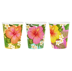 Kubek tropikalne kwiaty Aloha 270ml 6szt.