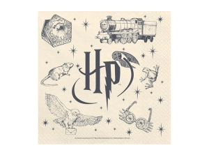 Serwetki Harry Potter, 33x33 cm, beżowe