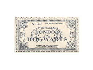 Serwetki Harry Potter Bilet London to Hogwarts, 33x40 cm, beżowe