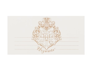Zaproszenia Harry Potter Herb Hogwartu, 18.5x9.5 cm, białe