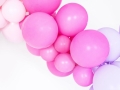 Balon fuksja pastelowy 27cm 1szt.