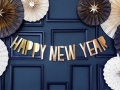 Baner Happy New Year złoty 90cm