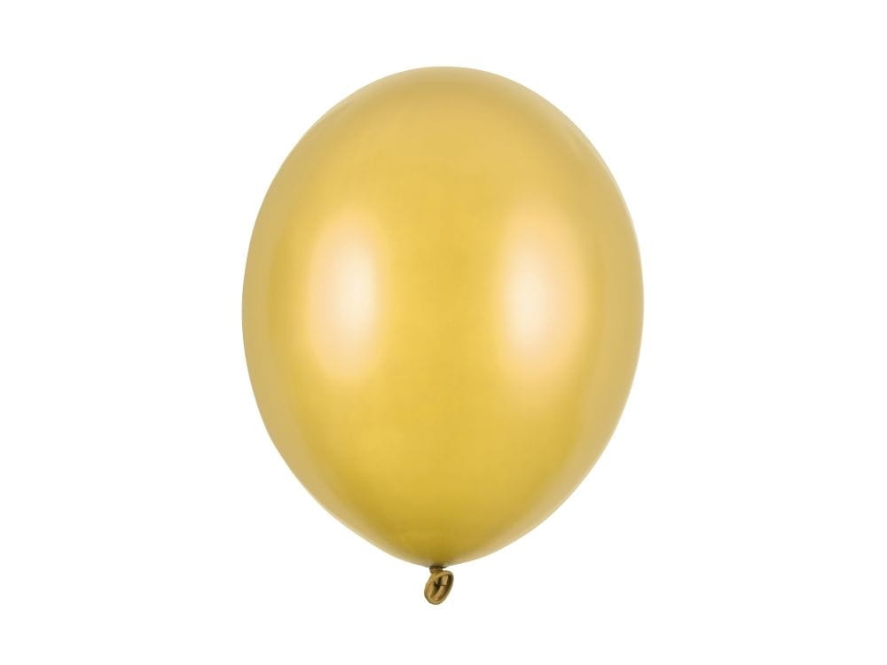 Balon złoty metaliczny 27cm 1szt.