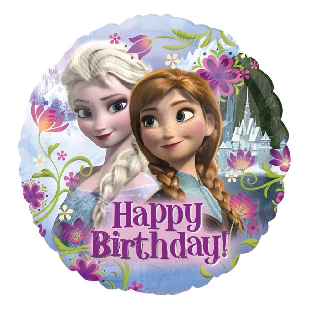 Balon foliowy Frozen happy birthday 43cm