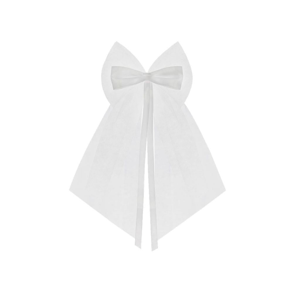 Kokardy na klamki z kokardką białe 2szt