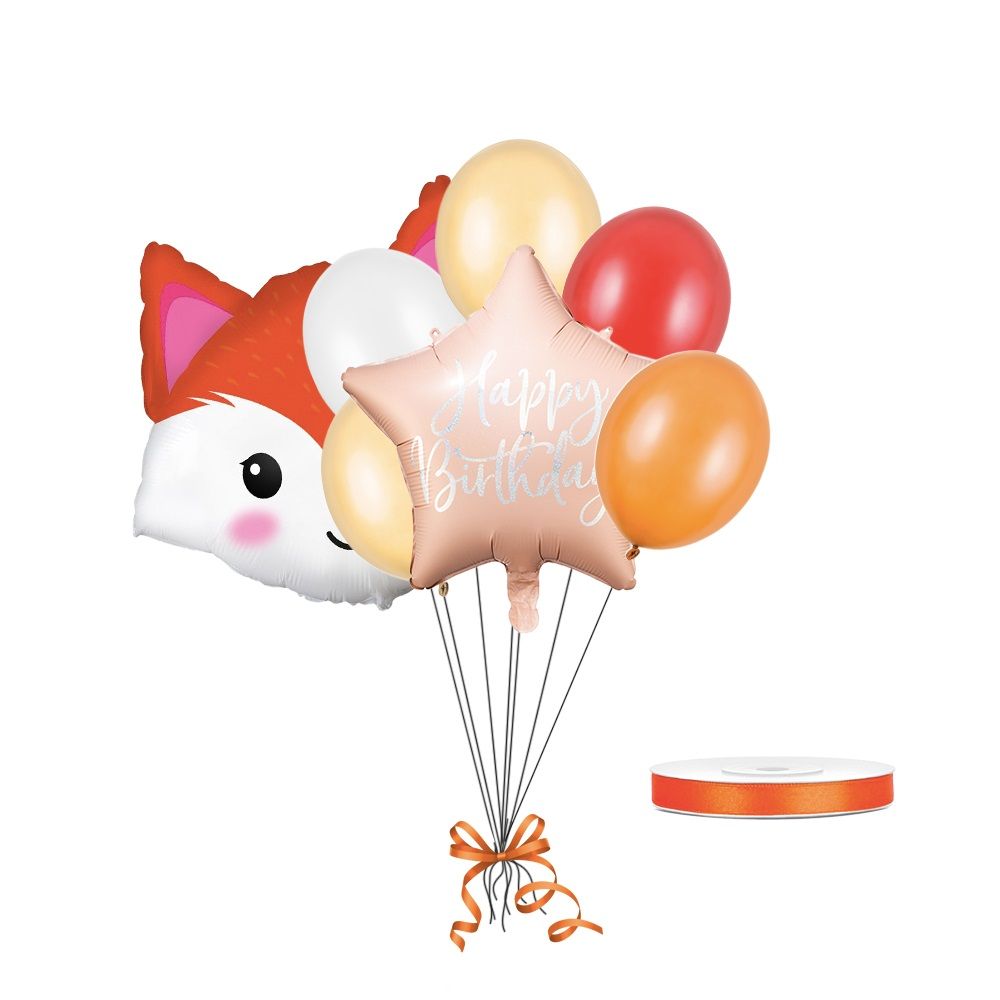 Bukiet z balonów na urodziny lisek