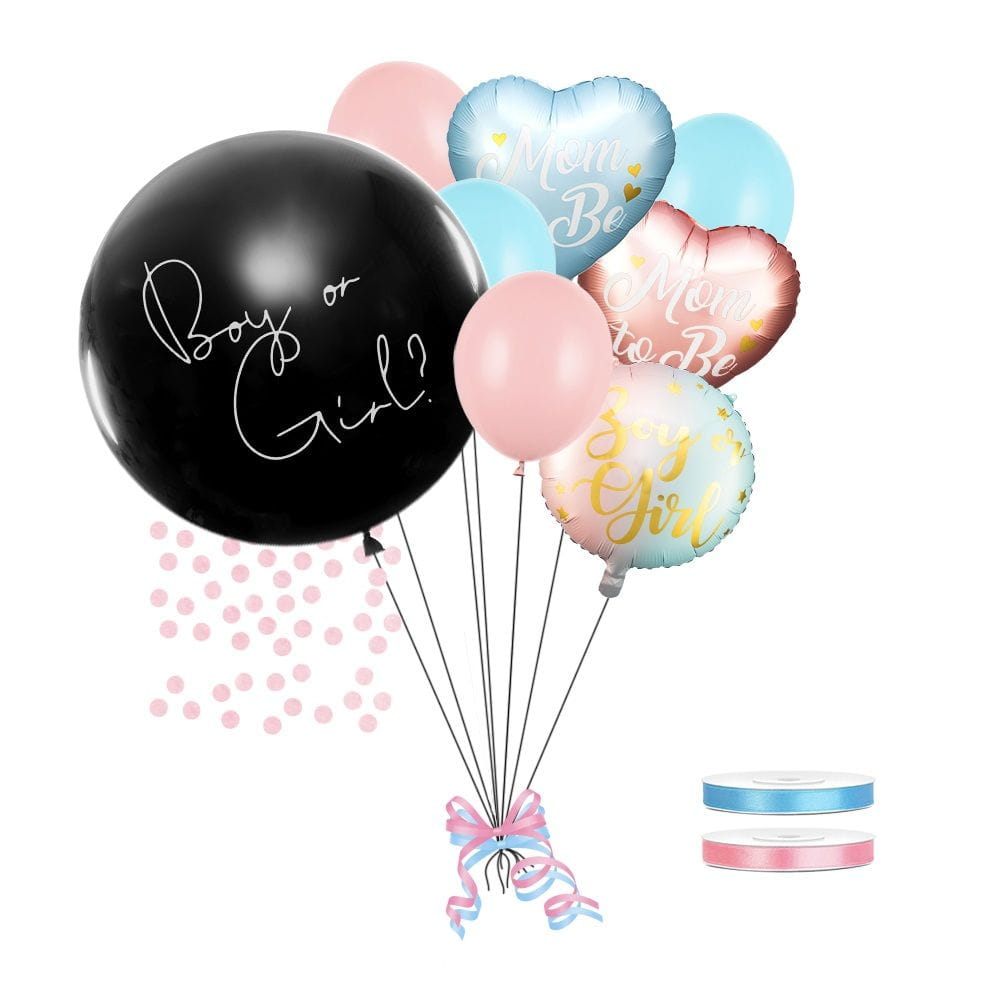 ukiet z balonów na gender reveal dla dziewczynki