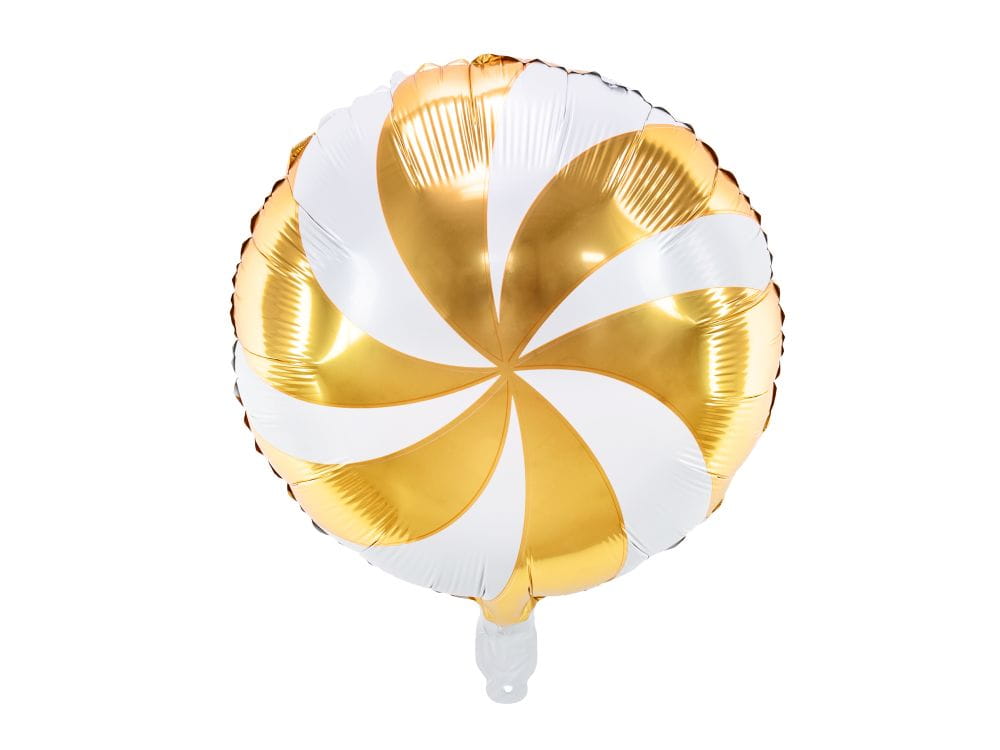 Balon foliowy cukierek złoty 35cm