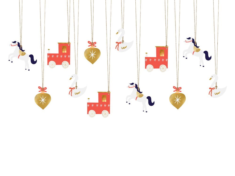 Zawieszki do prezentów ciuchcia