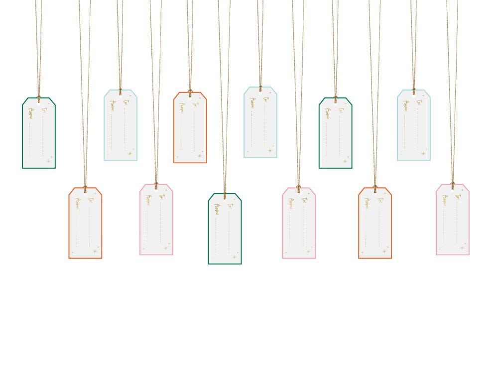 Zawieszki do prezentów 12szt