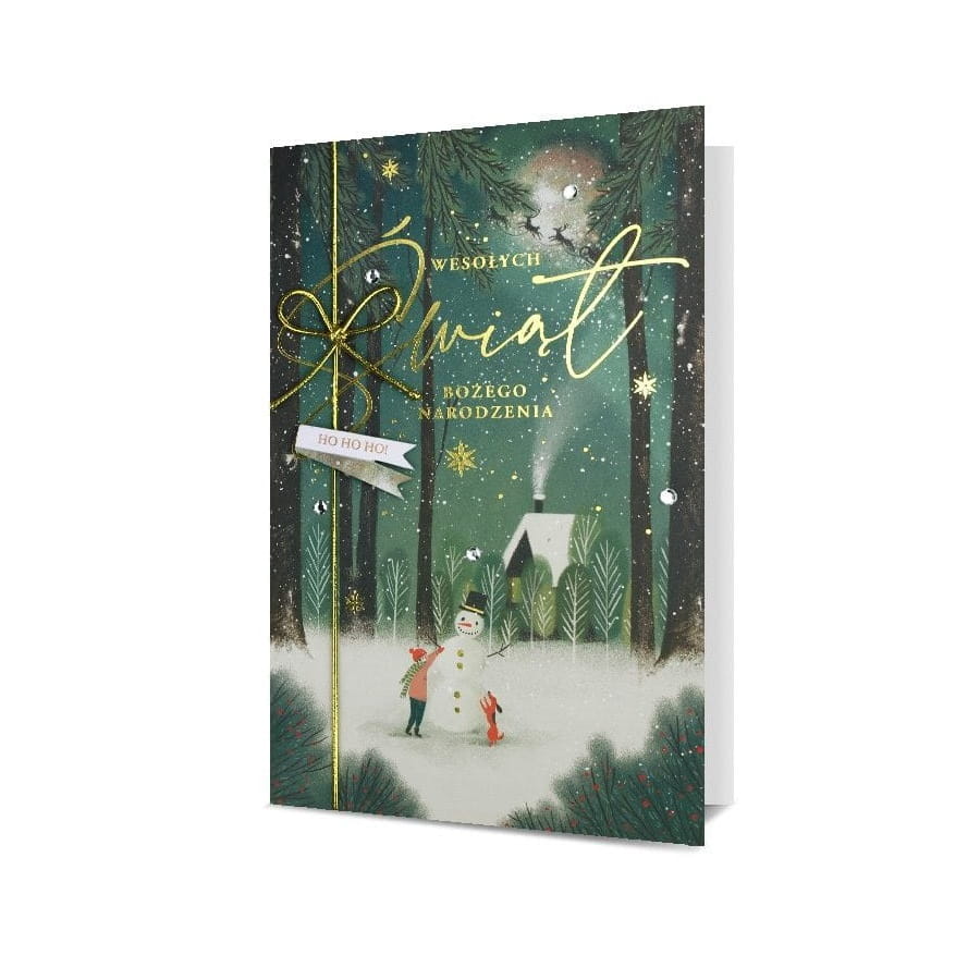 Kartka Świąteczna - Wesołych Świąt Bożego Narodzenia - HM100-1069