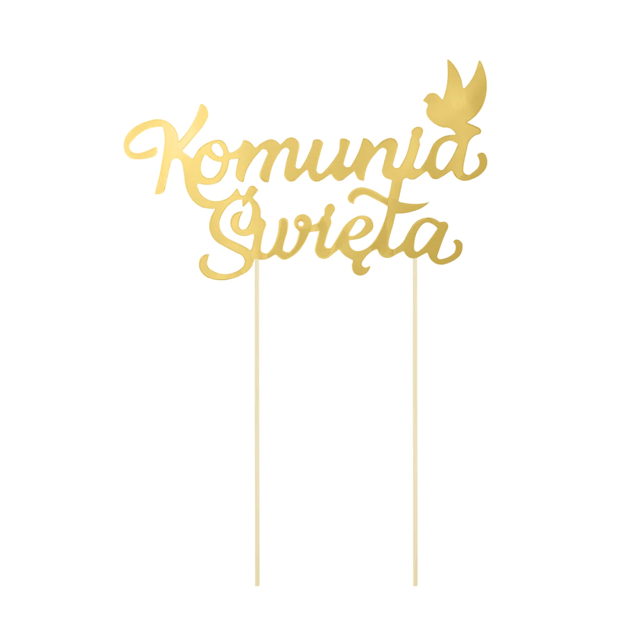 Topper na tort Komunia Święta