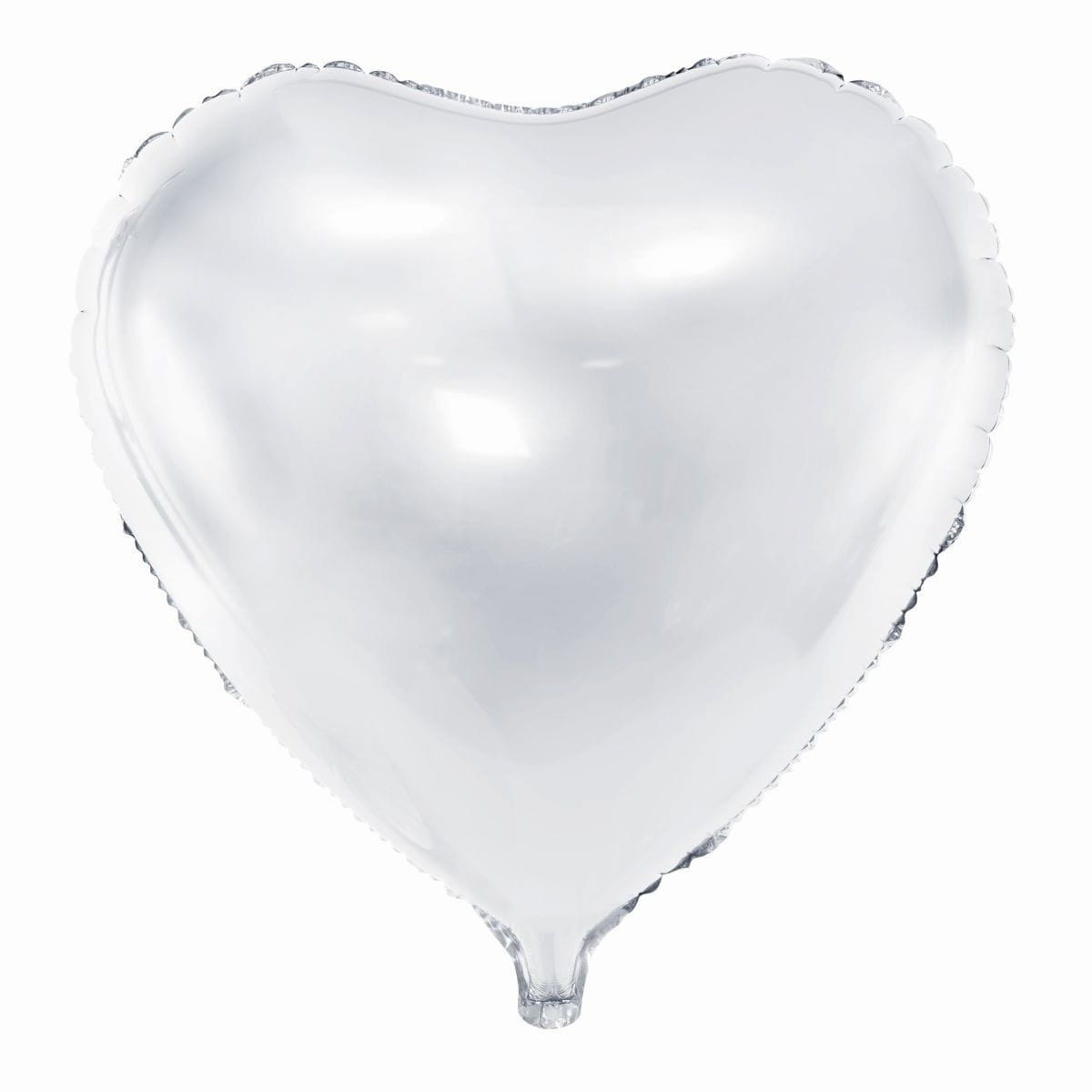 Balon foliowy serce biały 61 cm na hel