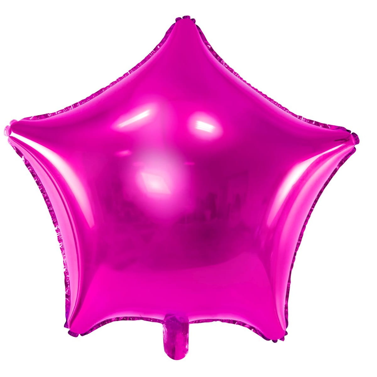 Balon foliowy gwiazda ciemnoróżowy 48 cm na hel