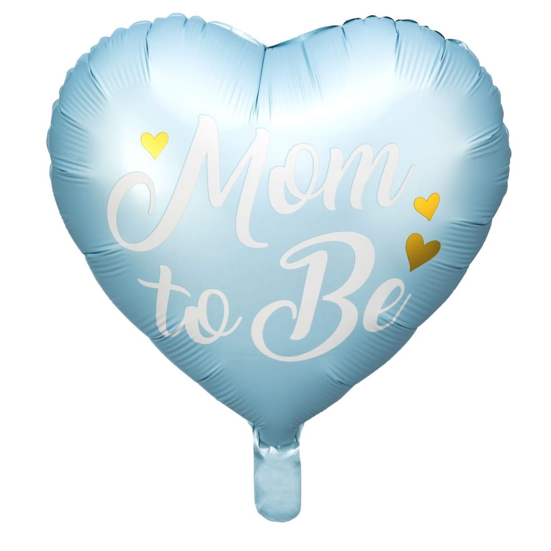 Balon foliowy serce Mom to be niebieski 35 cm