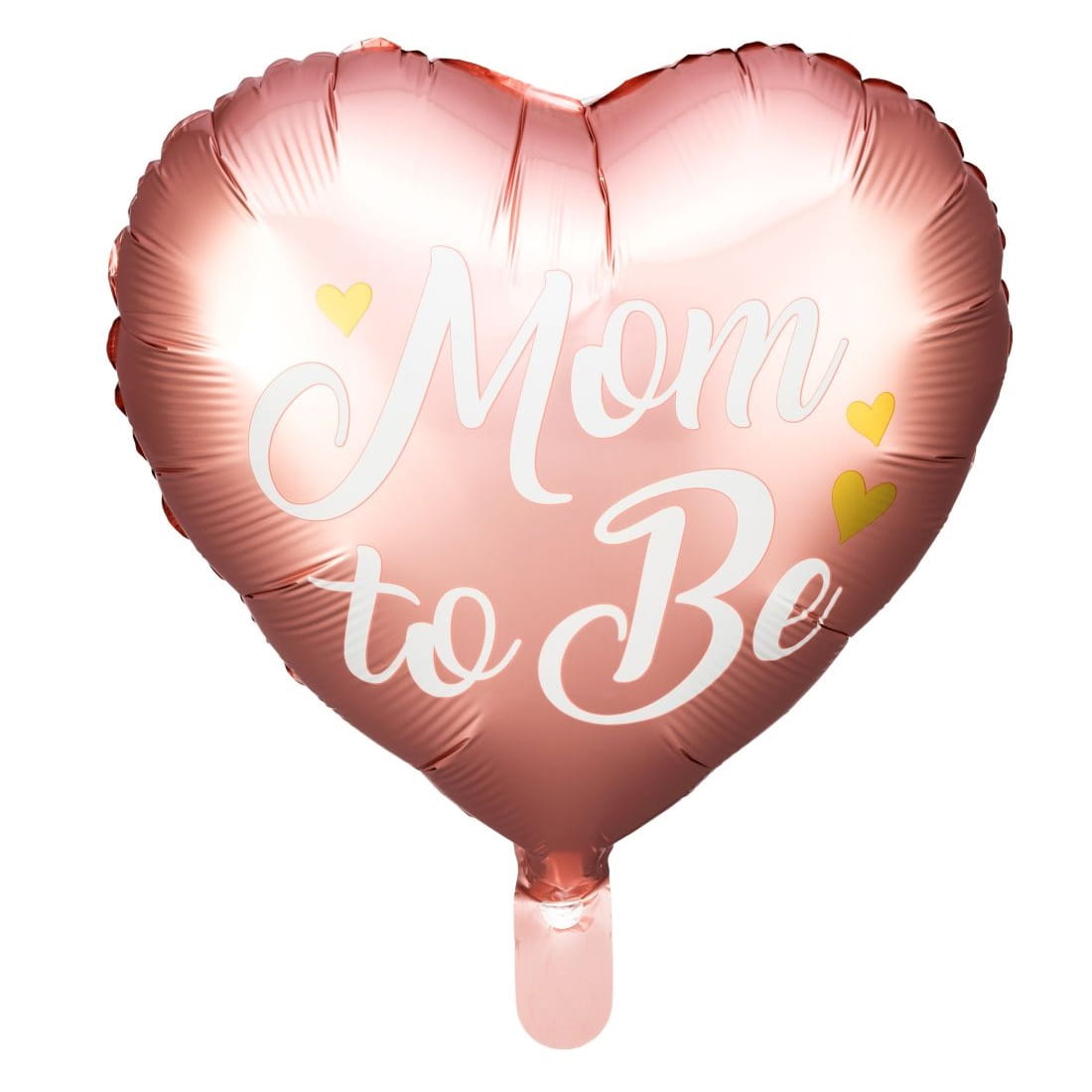 Balon foliowy serce Mom to be różowy 35 cm na hel