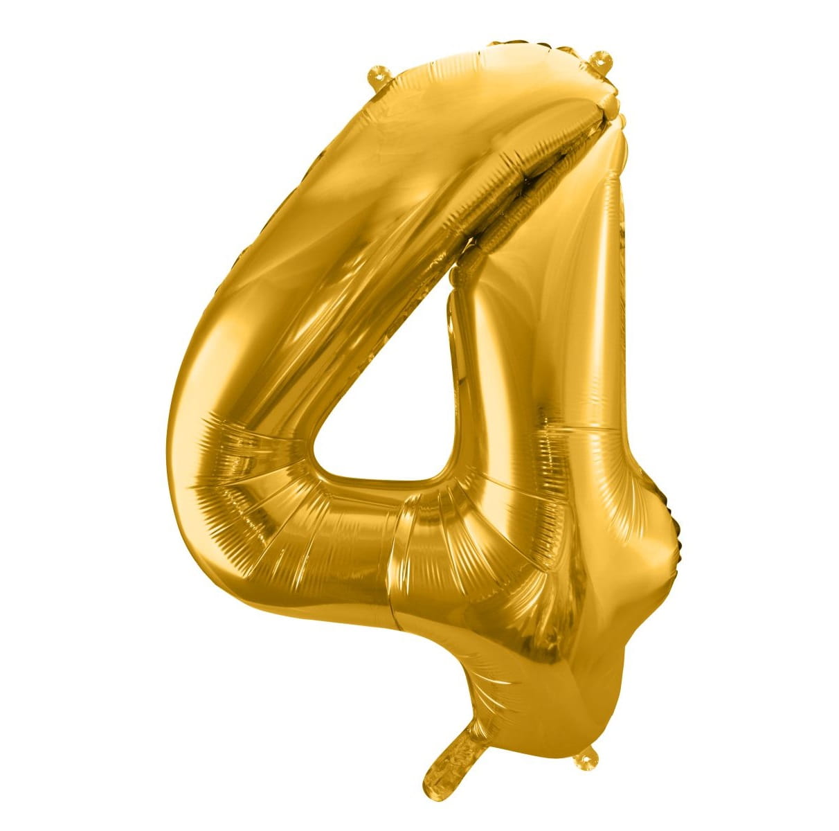 Balon foliowy cyfra 4 złoty 85 cm na hel